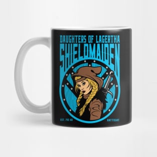 Daughters of Lagertha Viking Warrior Shield Maiden Mug